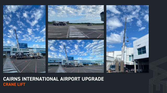 Cairns Airport International Terminal – Crane Lift